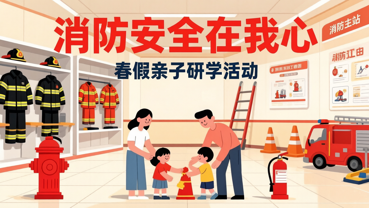 春假去哪儿？“消防安全在我心”亲子公益研学活动招募